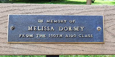 In memory of Melissa Dorsey From the 150th A100 Class