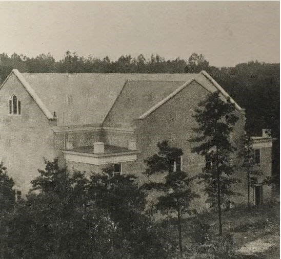 North façade of the gymnasium at Arlington Hall Junior College (c. 1930)